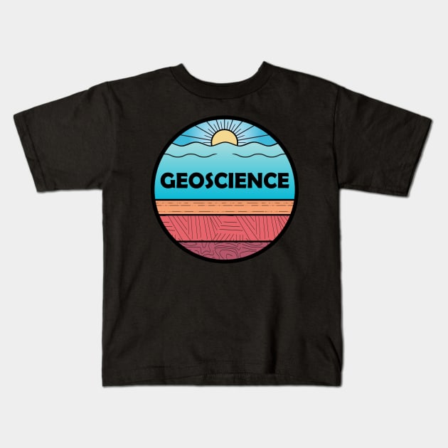 Geoscience Cross Section Kids T-Shirt by Gottalottarocks